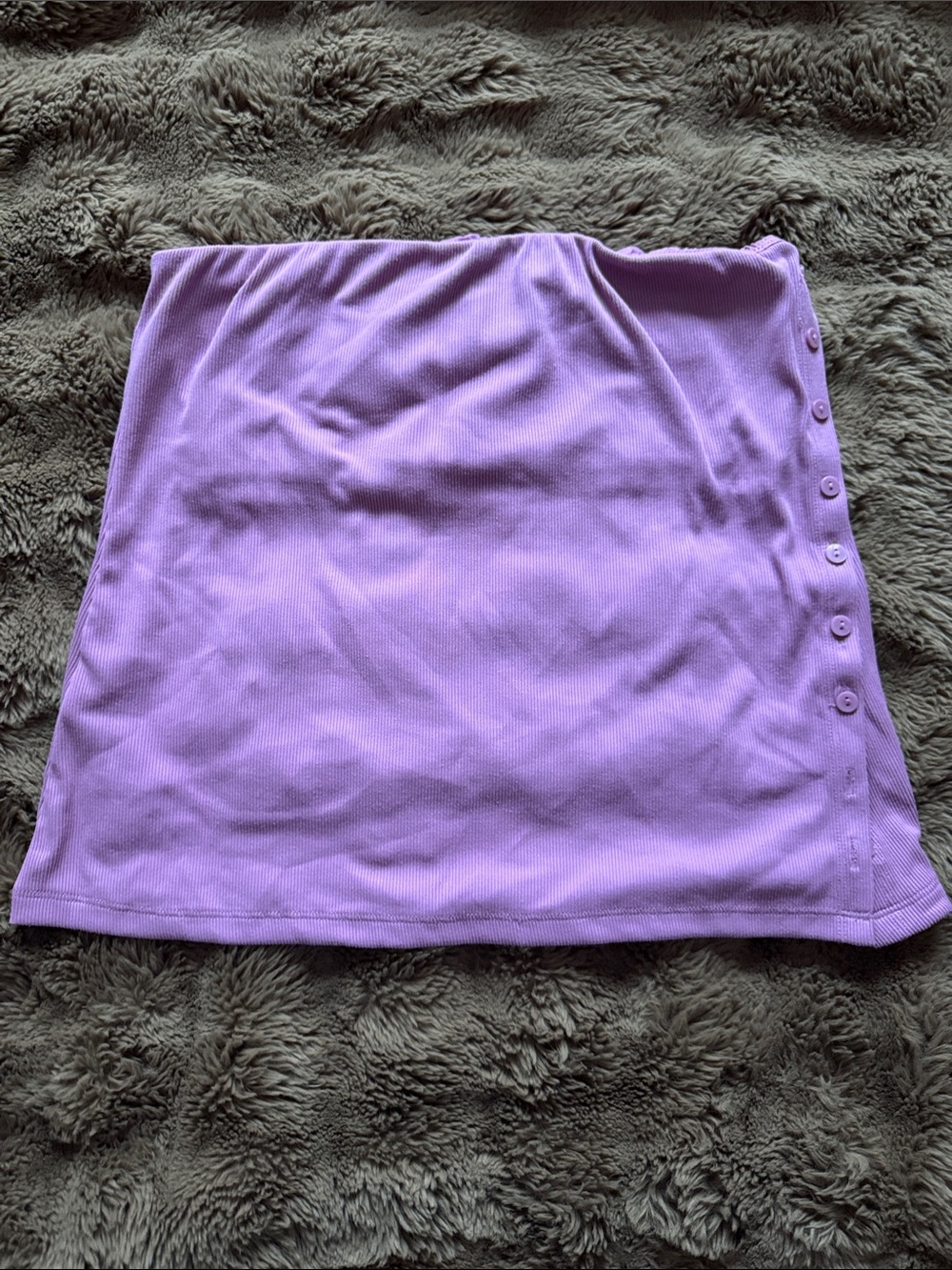 Pink Button-Trim strapless top - Women
